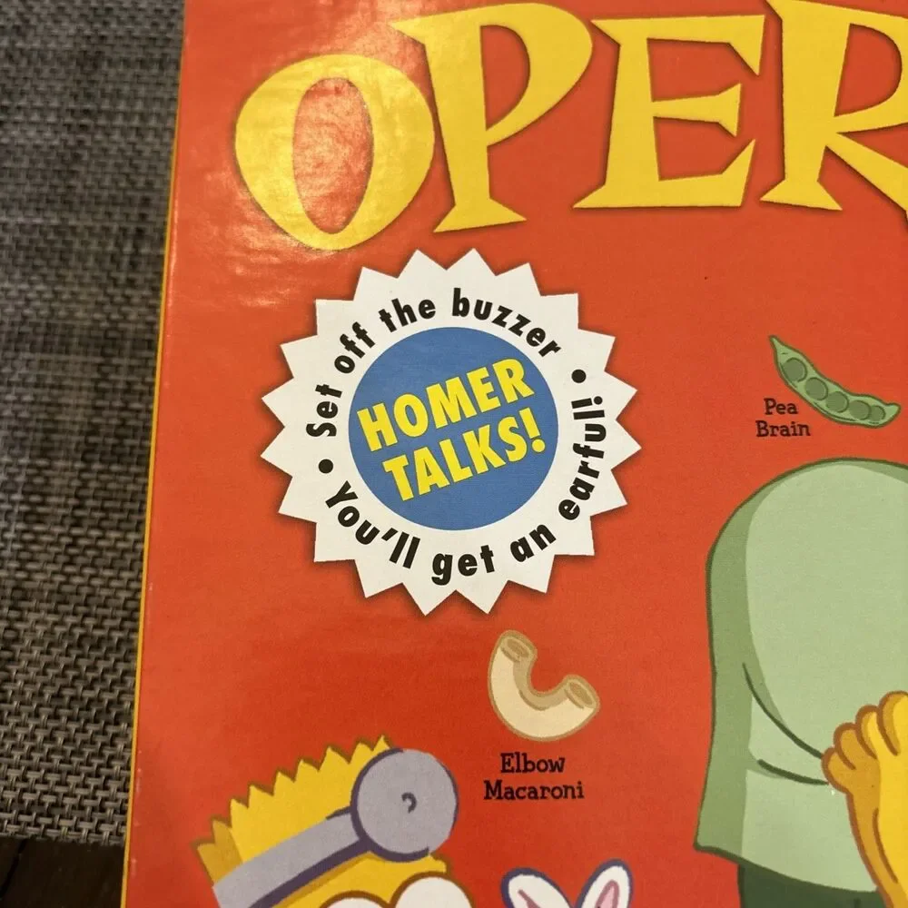 COMPLETE Homer Speaks Operation Simpsons Edition Board Game 2005 Milton Bradley